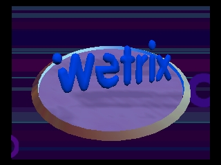 Wetrix title screen for Nintendo 64